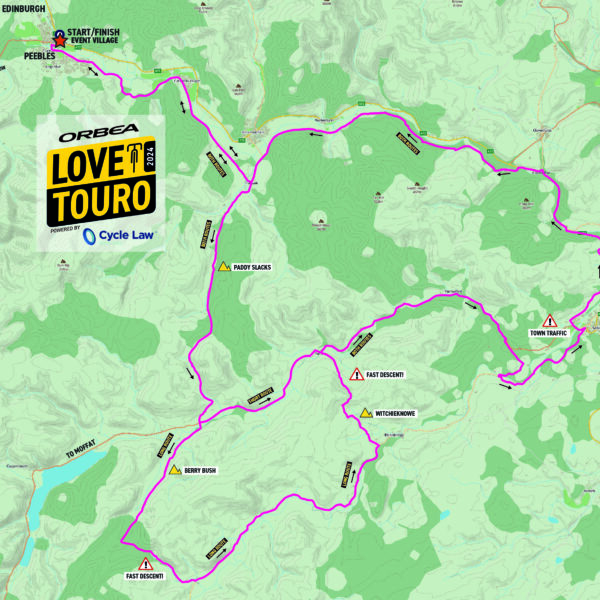 LoveTouro '24 route map